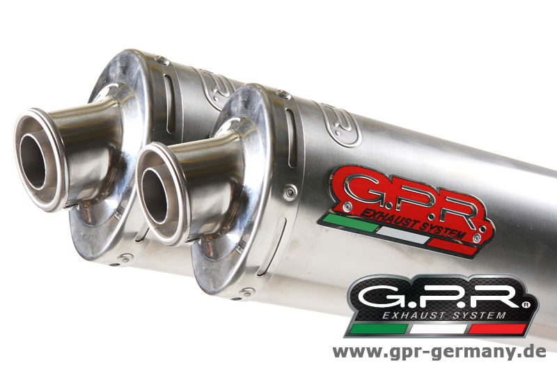 GPR TITANIUM TONDO / ROUND DUCATI MONSTER S4R 2003/07  MID KOMPLETTANLAGE MIT DOPPELSCHALLDÄMPFER